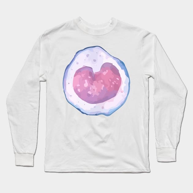 WBC Monocyte white blood cell Long Sleeve T-Shirt by labstud